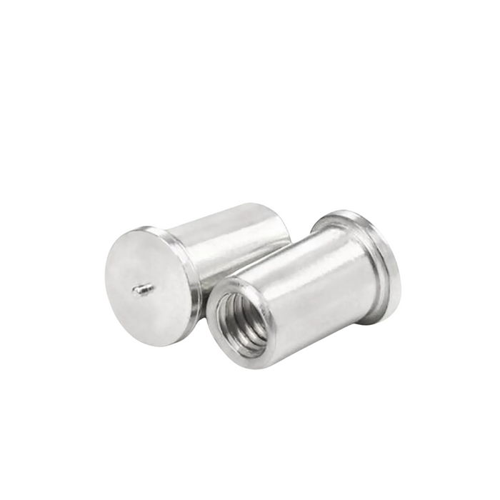 CD STUD S/S INTERNAL THREADED 6MM ID X 20MM LONG 100 PCE PAK