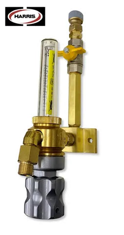 HARRIS REGULATED FLOWMETER MODEL 653 ARGON/CO2 FOR PIPELINE