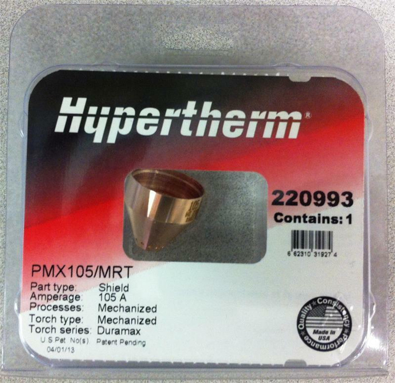 HYPERTHERM 100AMP DURAMAX MECH TORCH SHIELD